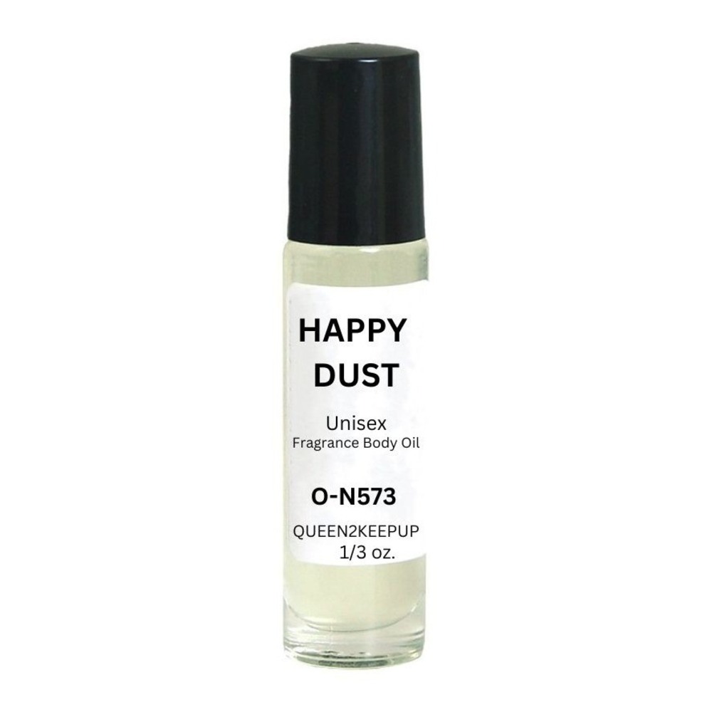 Happy Dust Unisex Body Oil Mango Matcha Bourbon Vanilla Fragrance Roll-On
